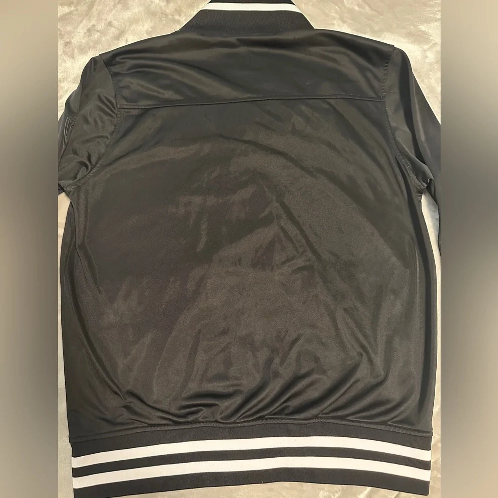 Sean John Vintage Y2K‎ Varsity Jacket Black & Grey sz XL
